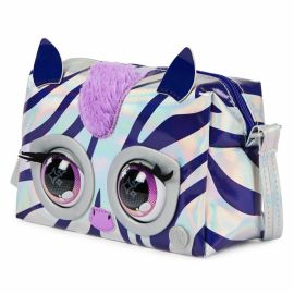 Spinmaster Purse pets metalická interaktívna kableka zebra