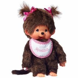 Monchhichi Mončiči dievča s podbradníkom 20 cm