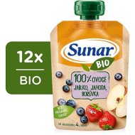 Hero Sunar BIO ovocná kapsička jablko, jahoda, čučoriedka 12x100g - cena, porovnanie