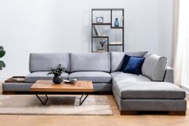 Hanah Home Dizajnová rohová pohovka TULIP 313x193 cm s taburetom