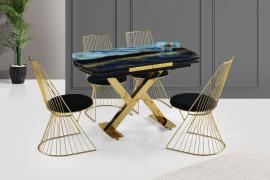 Hanah Home Dizajnový rozkladací stôl CAMLI VIVA 120-180 cm