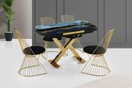 Hanah Home Dizajnový rozkladací stôl CAMLI VIVA 120-180 cm - cena, porovnanie