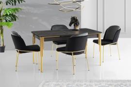 Hanah Home Dizajnový jedálenský stôl rozkladací DAMLA 150-180 cm