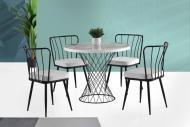 Hanah Home Dizajnový okrúhly jedálenský stôl POTA 90 cm - cena, porovnanie