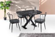 Hanah Home Dizajnový rozkladací stôl VIVA 120-180 cm - cena, porovnanie