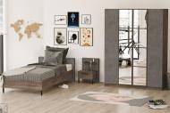 Hanah Home Elegantná sada posteľ 100x200 cm, šatník a stolík ARCA II - cena, porovnanie
