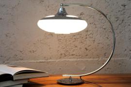 Invicta Moderná stolová lampa LUNA LOGO 45 cm