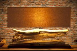 Invicta Ručne vyrobená stolová lampa RIVERINE 80 cm
