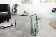 Invicta Extravagantný sklenený konferenčný stolík FANTOME 50 cm - cena, porovnanie