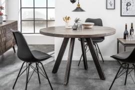 Invicta Dizajnový jedálenský stôl IRON CRAFT 120 cm okrúhly
