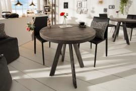 Invicta Dizajnový jedálenský stôl IRON CRAFT 80 cm okrúhly