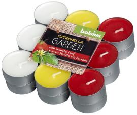 Bolsius Tealight Citronella, mix farieb, paradajka 18ks