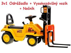 Joko Odrážadlo vysokozdvižný vozík s nočníkom 3v1