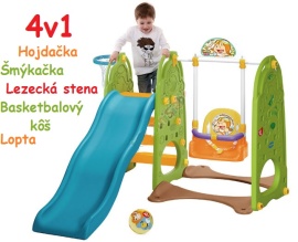 Joko Detská šmýkačka s hojdačkou, lezeckou stenou