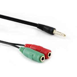 Sbox Kábel audio 2x jack/1x jack 35M-2X35F