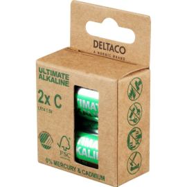 Deltaco Batérie alkalické ULTIMATE C LR14 2ks