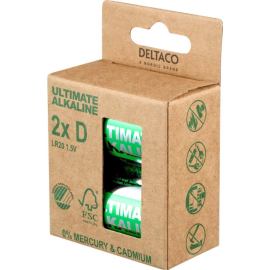 Deltaco Batérie alkalické ULTIMATE D LR20 2ks
