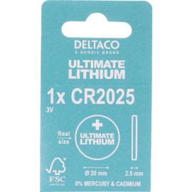 Deltaco Gombíkové batérie Ultimate CR2025 1ks