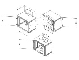 Triton Zavesný rozvádzač RBA-04-AS4