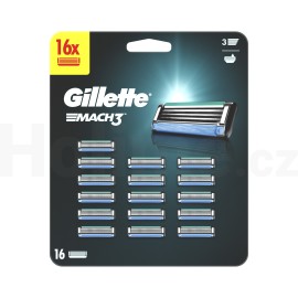 Gillette Mach3 náhradné žiletky 16ks