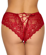 Cottelli Panty Crotchless with Floral Lace - cena, porovnanie