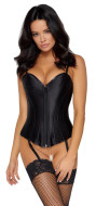 Cottelli Matt Satin Corset 2611465 - cena, porovnanie