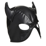 Master Series Dungeon Demon Bondage Mask with Horns - cena, porovnanie