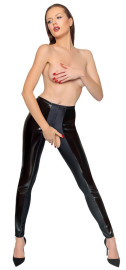 Black Level Vinyl Crotchless Leggings 2851482