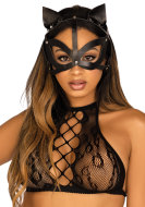 Leg Avenue Vegan Leather Studded Catmask - cena, porovnanie