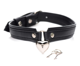 Strict Locking Heart Collar