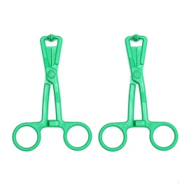 Rimba Scissor Nipple Clamps Green 2pcs