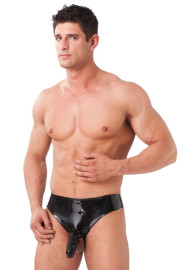 Rimba Latex Play Men's Briefs with Sleeve