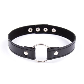 Fetish Addict Collar with Hoop Adjustable 38cm