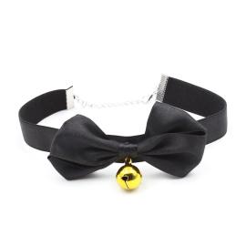 Fetish Addict Collar with Bow and Bell 29cm