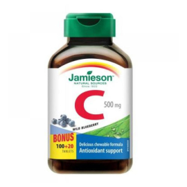 Jamieson Vitamín C 500mg čučoriedky 120tbl