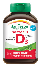 Jamieson Vitamín D3 2500IU 135tbl