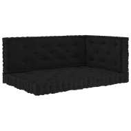 vidaXL Podlahové podložky na paletový nábytok 3 ks čierne bavlna - cena, porovnanie