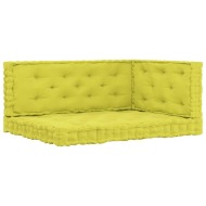 vidaXL Podlahové podložky na paletový nábytok 3 ks jablkovo-zelené bavlna - cena, porovnanie