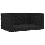vidaXL Podlahové podložky na paletový nábytok 4 ks čierne bavlna - cena, porovnanie