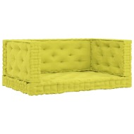 vidaXL Podlahové podložky na paletový nábytok 4 ks jablkovo-zelené bavlna - cena, porovnanie