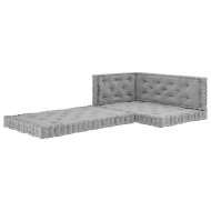 vidaXL Podlahové podložky na paletový nábytok 4 ks sivé bavlna - cena, porovnanie