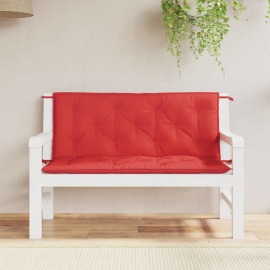 vidaXL Podložka na záhradnú lavičku, červená 120 cm, oxfordská látka