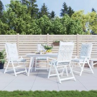 vidaXL Podložky na záhradné stoličky, vysoké operadlo 4 ks 120x50x7 cm - cena, porovnanie