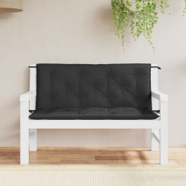 vidaXL Podložka na záhradnú lavičku, čierna 120 cm, oxfordská látka