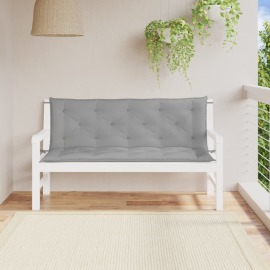 vidaXL Podložka na záhradnú lavičku, sivá 150 cm, oxfordská látka