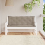 vidaXL Podložka na záhradnú lavičku, sivohnedá 150 cm, oxfordská látka - cena, porovnanie