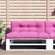 vidaXL Podložky na paletový nábytok 2 ks, ružové, látka - cena, porovnanie