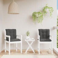 vidaXL Podložky na záhradné stoličky, nízke operadlo 2 ks 100x50x7 cm - cena, porovnanie