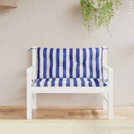 vidaXL Podložky na záhradnú lavičku 2 ks modro-biele 100x50x7cm látka - cena, porovnanie