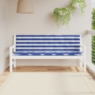 vidaXL Podložky na záhradnú lavičku 2 ks, modro biele, oxfordská látka - cena, porovnanie